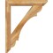 Ekena Millwork Olympic Slat Rough Sawn Bracket w/ Offset Brace, Western Red Cedar, 6"W x 32"D x 40"H BKT0604X32X40OLY06RWR - alternate 3